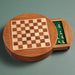 Acacia Wood Round Magnetic Chess Set thumbnail 2