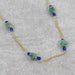 Recycled Sari & Glass Bead Necklace thumbnail 3