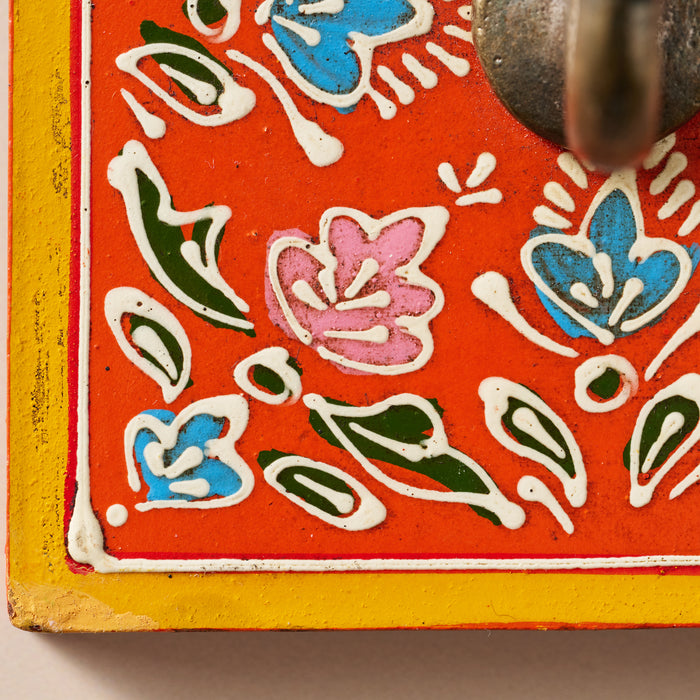 Sarla Iron Wall Hook - Floral 3