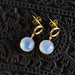 Sona Chalcedony Blue Gem Drop Earrings thumbnail 2