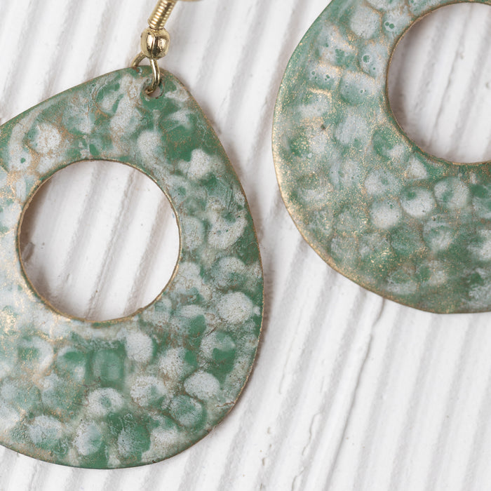 Satya Hammered Teardrop Earrings 3