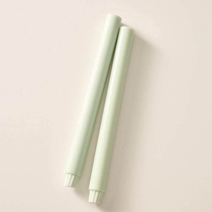 Cahya Sage Palm Wax Dinner Candles - Set of 2 1