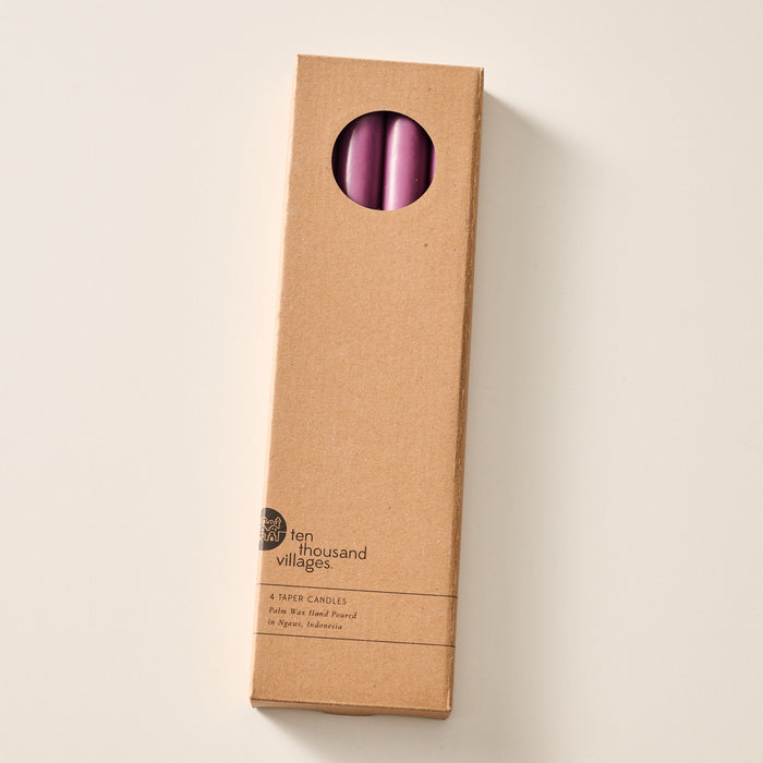 Anget Blackberry Palm Wax Taper Candles-Set of 4 2