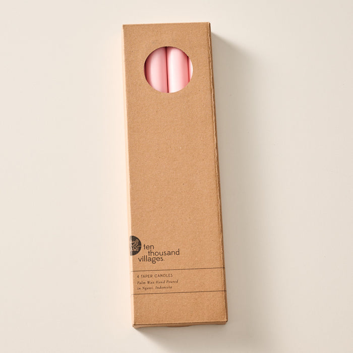 Anget Ginger Palm Wax Taper Candles - Set of 4 2