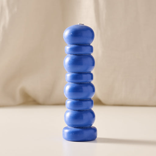 Subuh Cobalt Palm Wax Pagoda Candle