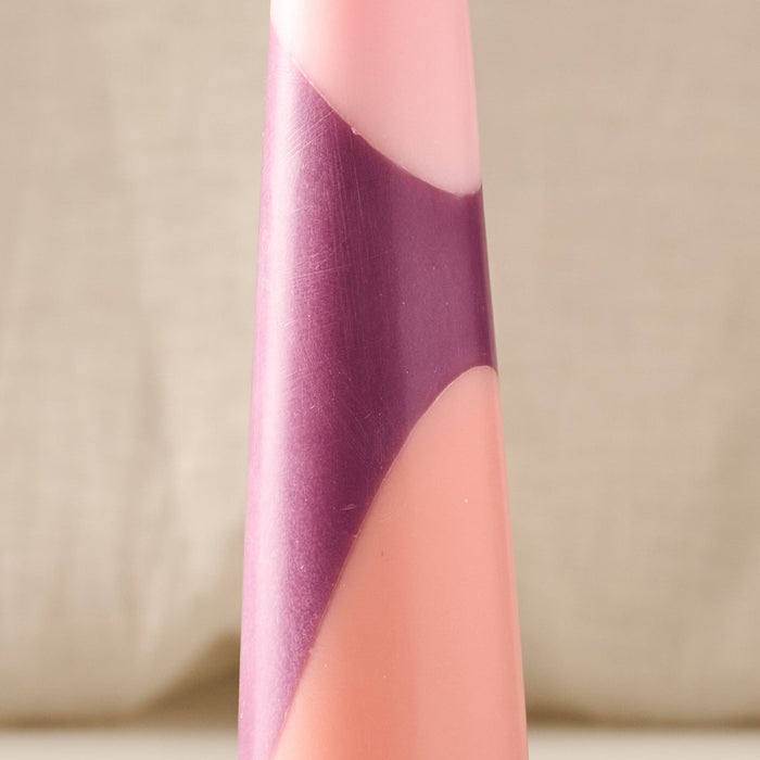 Esuk Berry Striped Palm Wax Cone Candle 4