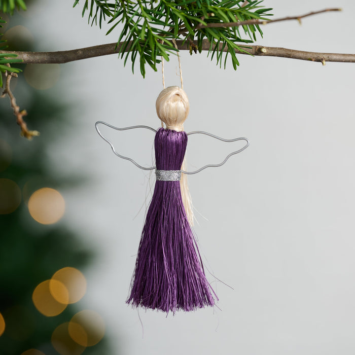 Purple Angel Ornament 1