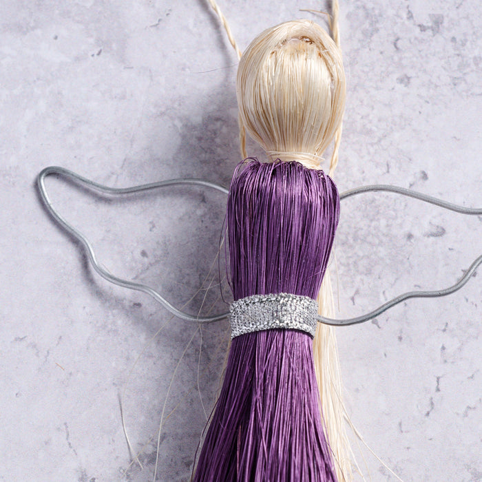 Purple Angel Ornament 3