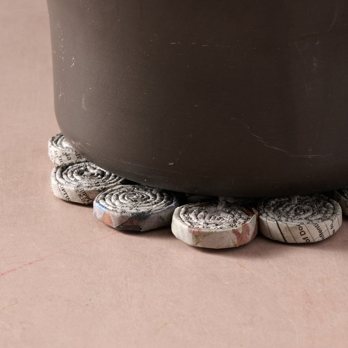 Balita Round Rolled Newsprint Trivet 3