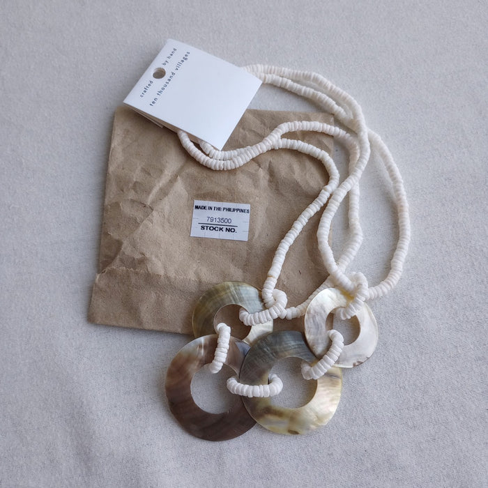 Infinite Loops Shell Necklace — Ten Thousand Villages Wholesale