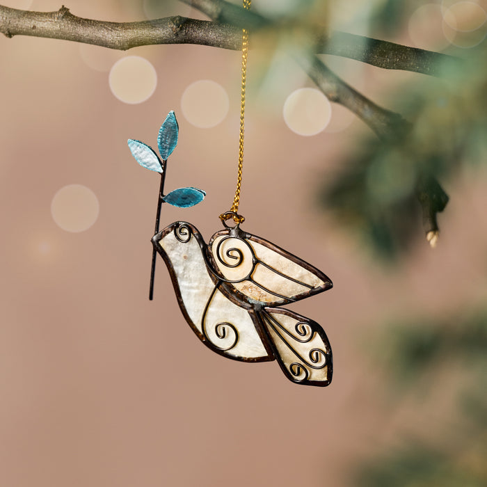 Olive Branch Dove Ornament 1