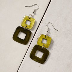 Maja Square Capiz Earrings