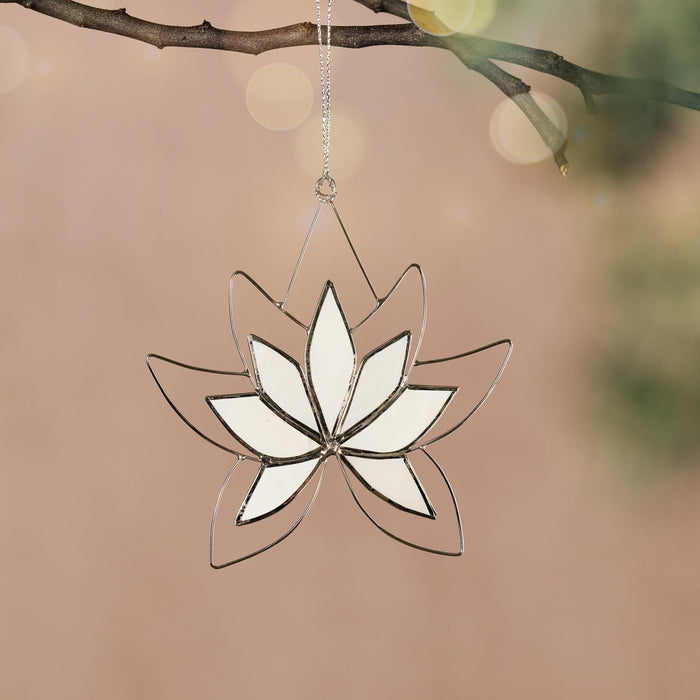 Dalisay Capiz Lotus Ornament 1