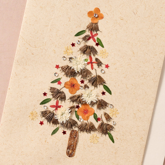 Masaya Pressed Flower Christmas Tree Card 2