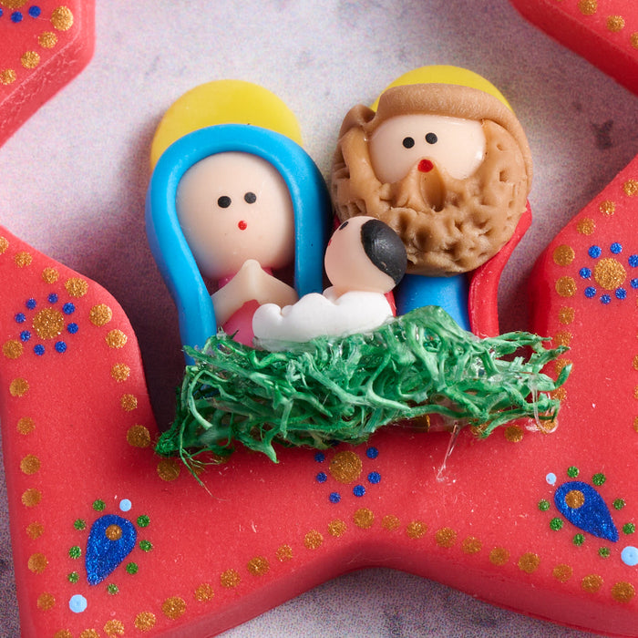 Holy Family Bread Dough Ornament 3