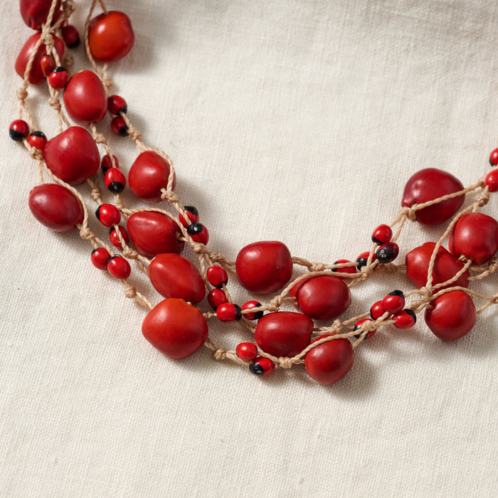 Vyna Multistrand Seed Necklace 3