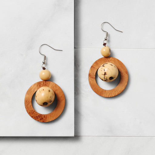 Embrace Tagua Dangle Earrings