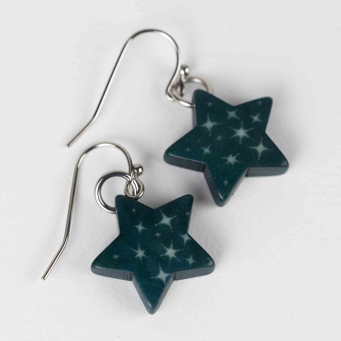 Sitaron Tagua Star Drop Earrings 4