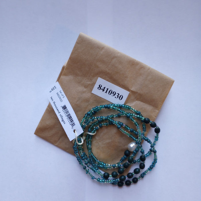 Alba Pearl Seed Bracelet Set 7
