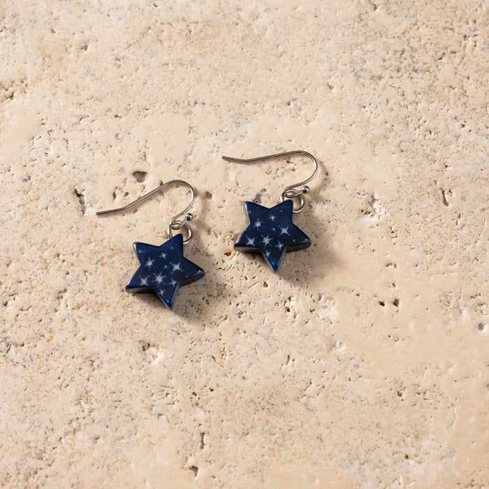 Costera Tagua Nut Star Earrings 4