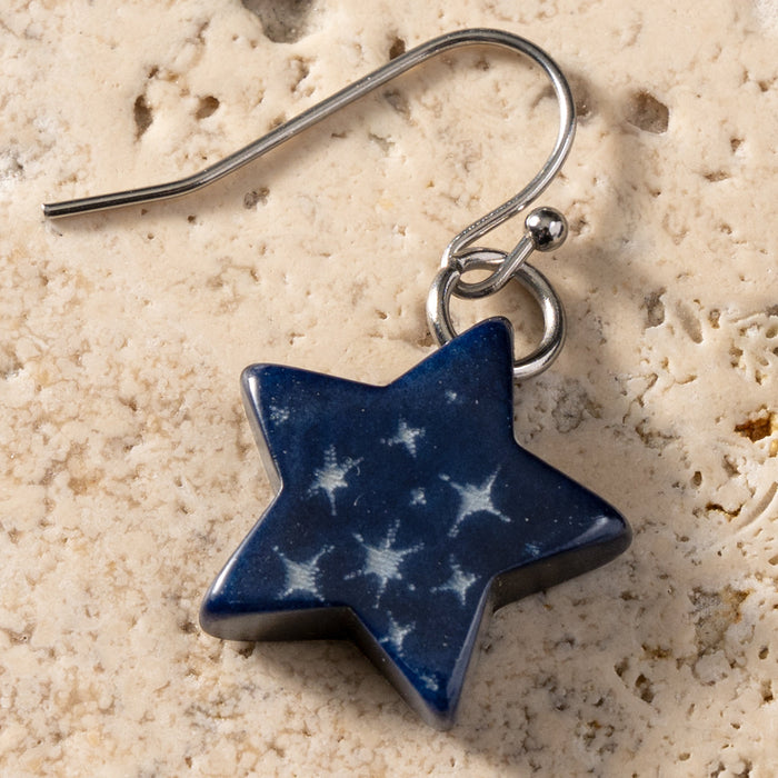 Costera Tagua Nut Star Earrings 3
