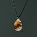 Aylen Fused Glass Teardrop Pendant Necklace thumbnail 1