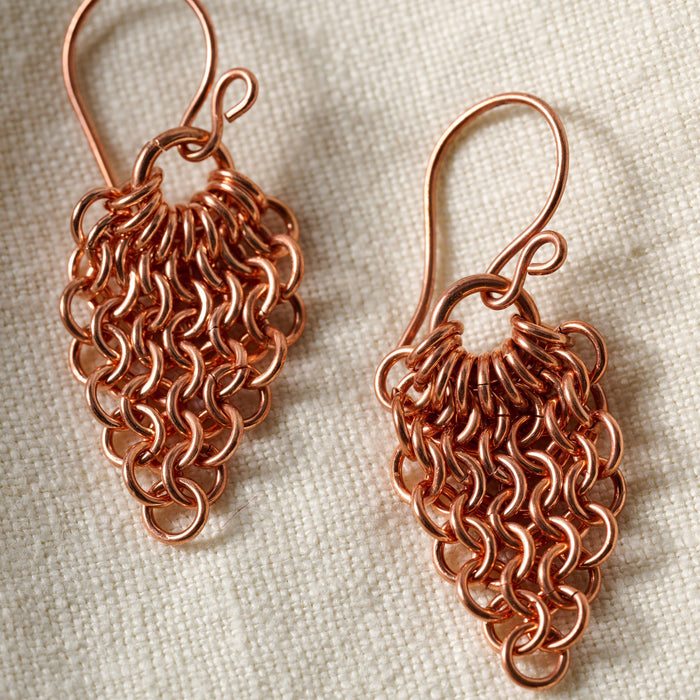 Alma Copper Waterfall Drop Earrings 4