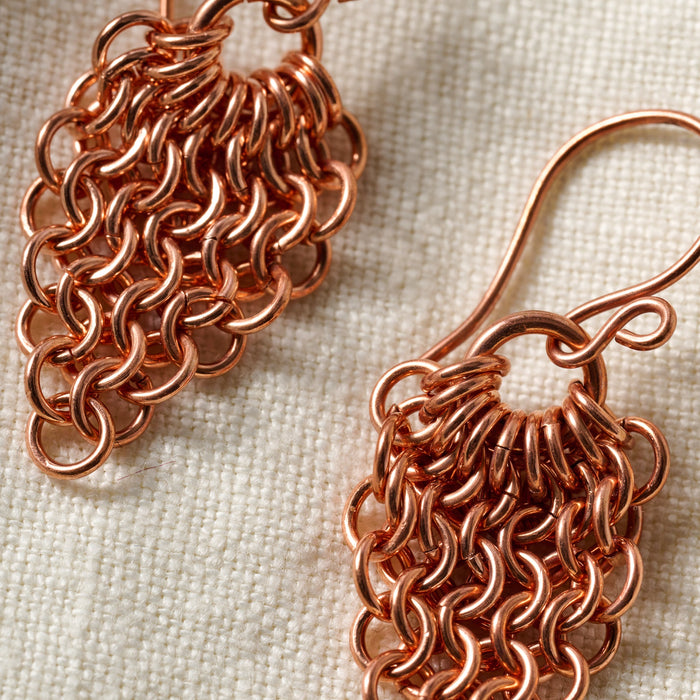 Alma Copper Waterfall Drop Earrings 2