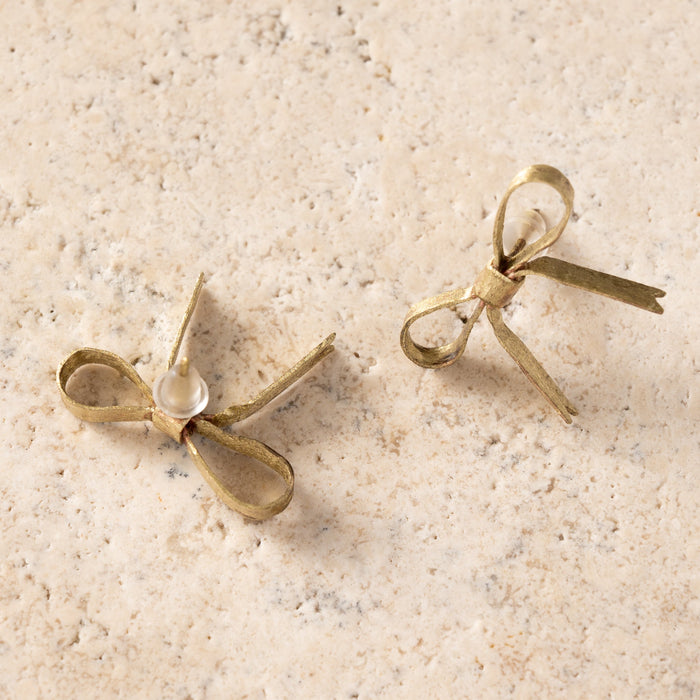Dorada Bronze Bow Earrings 4