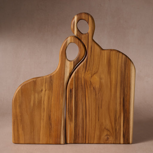 Amor Teak Cutting Board Duo