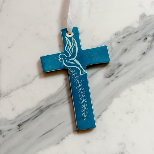 Amani Soapstone Cross Ornament