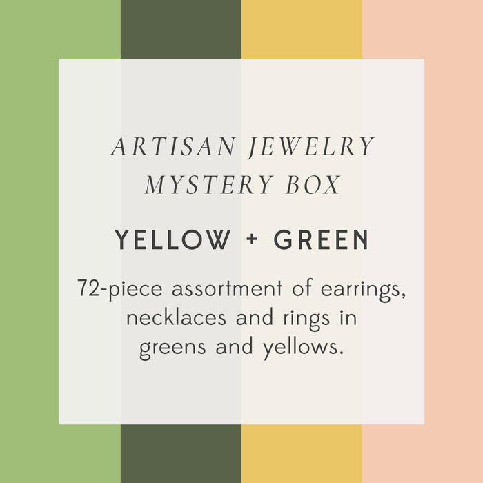 Jewelry Mystery Box Greens & Yellows 1