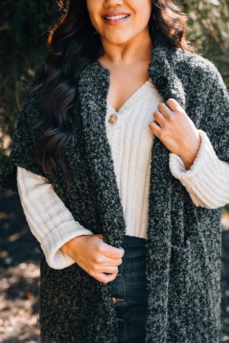 Oversized Boucle Cardigan 3