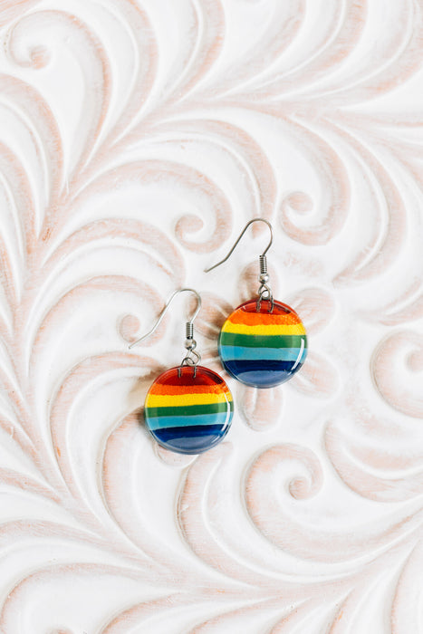 Glass Rainbow Earrings 2