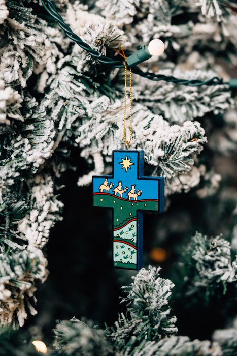 Starry Night Cross Ornament 2