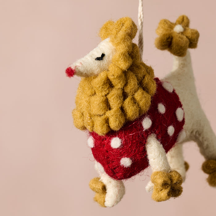 Pyaara Poodle Wool Ornament 5