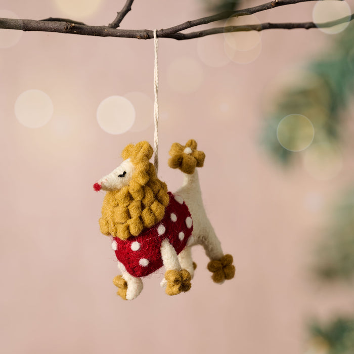 Pyaara Poodle Wool Ornament 4