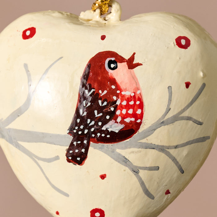 Gayan Lovebird Paper Mache Ornament 2