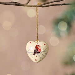 Gayan Lovebird Paper Mache Ornament
