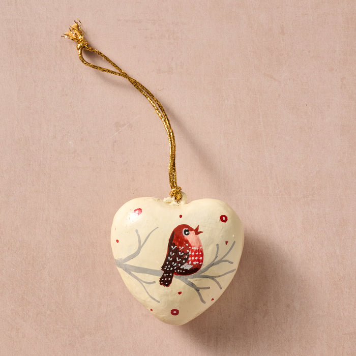Gayan Lovebird Paper Mache Ornament 3