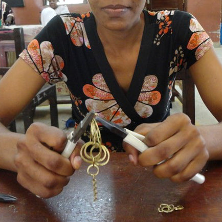 Kushuka Brass Drop Earrings 4