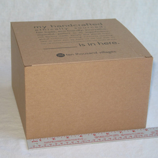 9x9x5.5 one piece corrugated box with auto btm 50