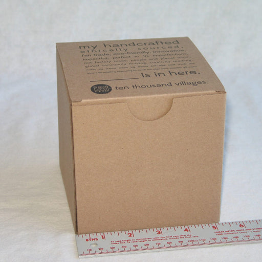 5x5x5 one piece corrugated box with auto btm 100