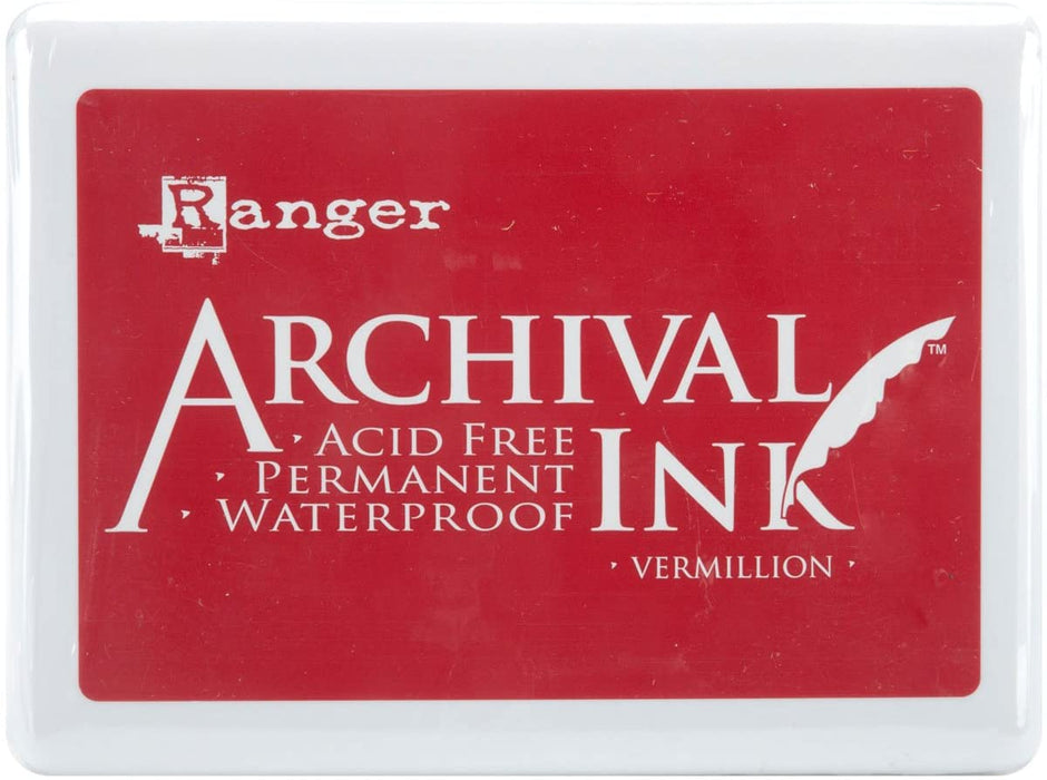 Ranger Archival No 3 Inkpad Jumbo Vermillion 1