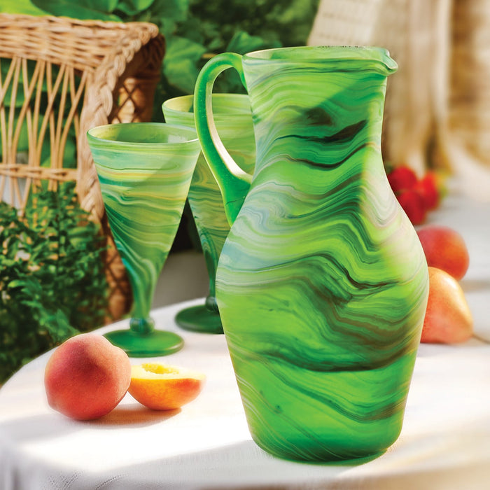 Phoenician Green Goblet 11