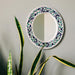 Blue Floral Round Mirror thumbnail 5