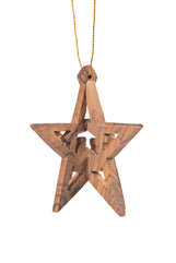 Olive Wood Star Nativity