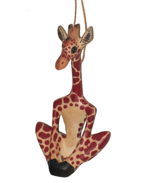 Yoga Giraffe Ornament 1