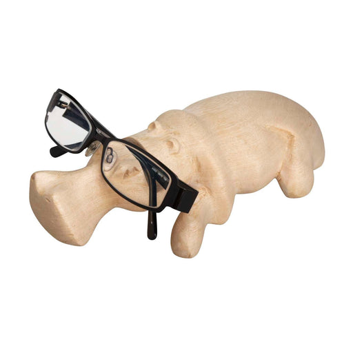 Carved Hippo Eyeglass Holder