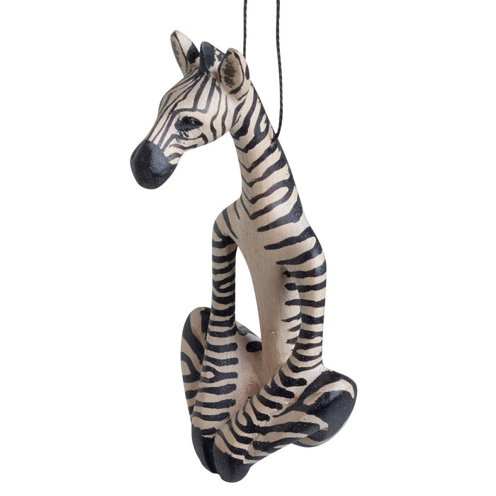 Yoga Zebra Ornament 1